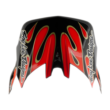 Casque VTT TROY LEE DESIGNS D4 COMPOSITE MIPS OVERSPRAY Blanc/Rouge