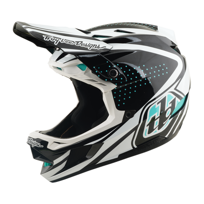 Casque VTT TROY LEE DESIGNS D4 POLYACRYLITE MIPS THE LINE Charcoal/Blanc