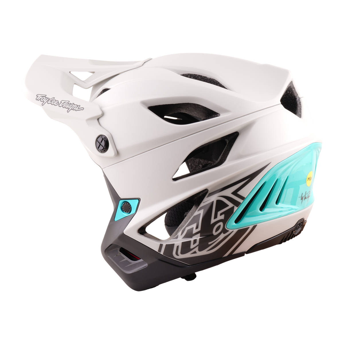 Casque VTT TROY LEE DESIGNS STAGE STUNT DRONE PUMICE Gris/Vert
