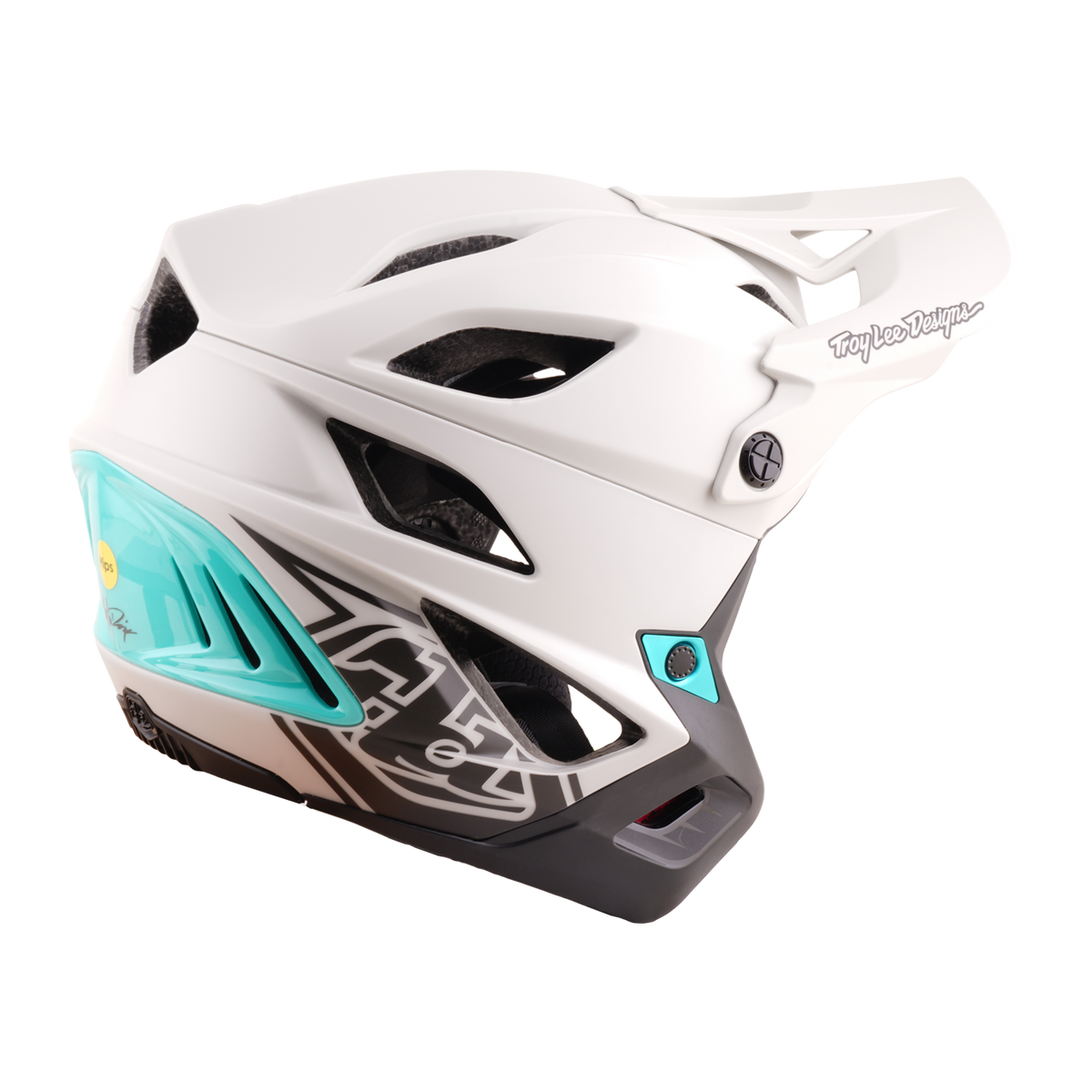 Casque VTT TROY LEE DESIGNS STAGE STUNT DRONE PUMICE Gris/Vert