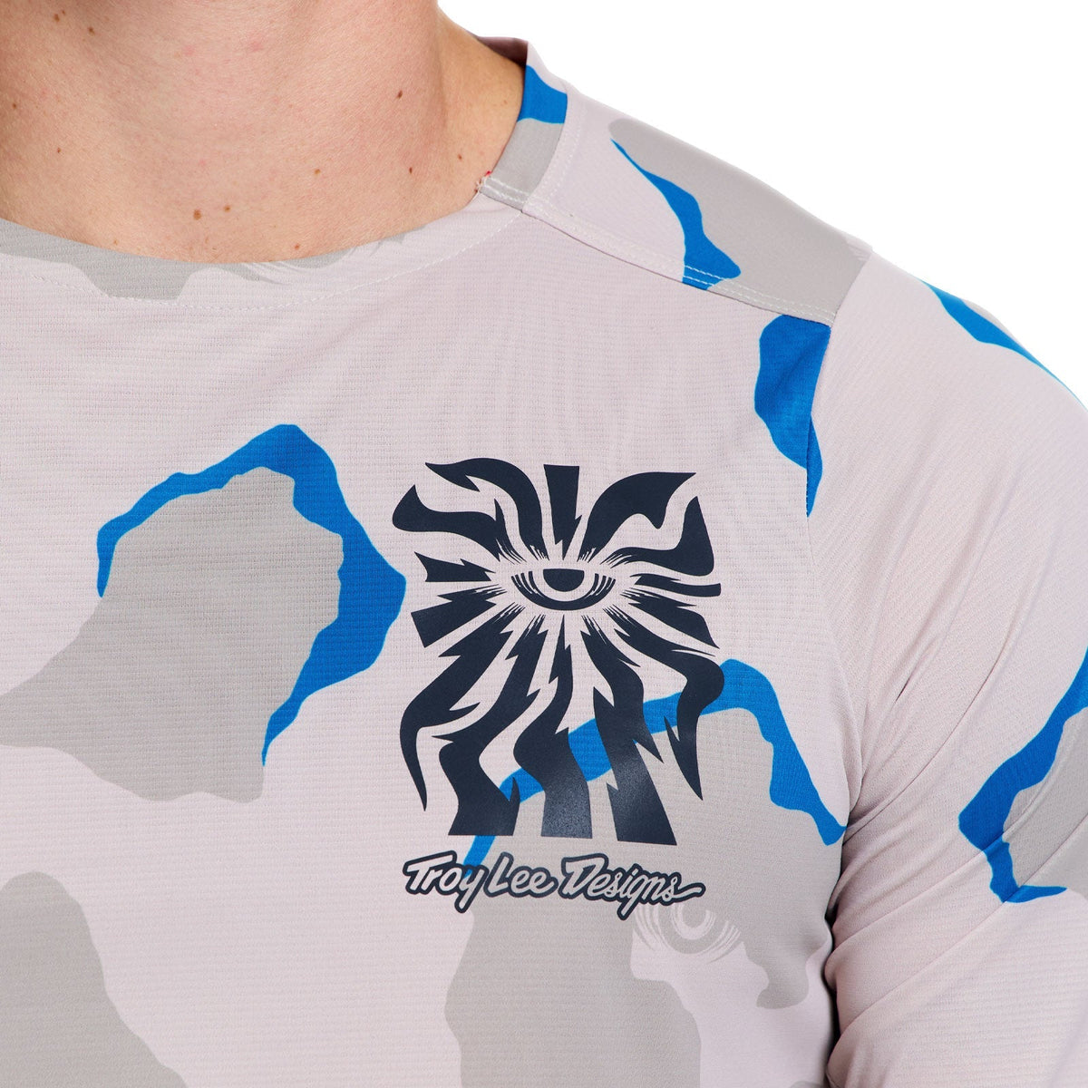 Maillot TROY LEE DESIGNS SKYLINE PRO FLOW CAMO Manches Longues Pumice