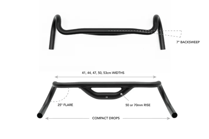 Cintre Gravel REDSHIFT Top Shelf 25° Flare Rise 70mm