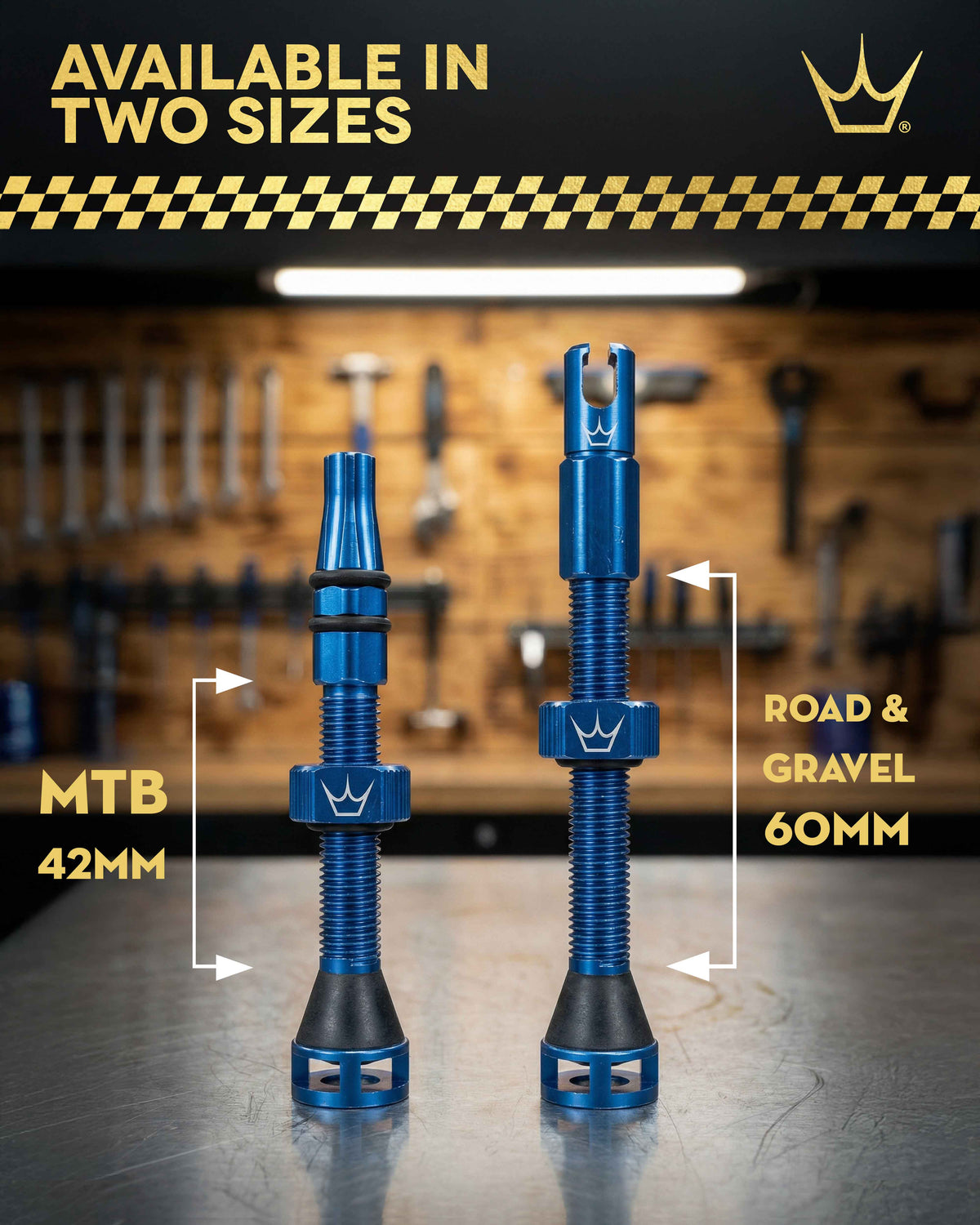 Valves Tubeless PEATY'S HOLESHOT FAST FLOW 42mm (x2) Pétrole