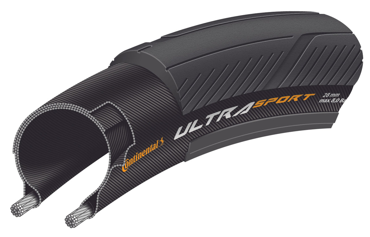 Pneu CONTINENTAL ULTRA SPORT III 700c TubeType Marron