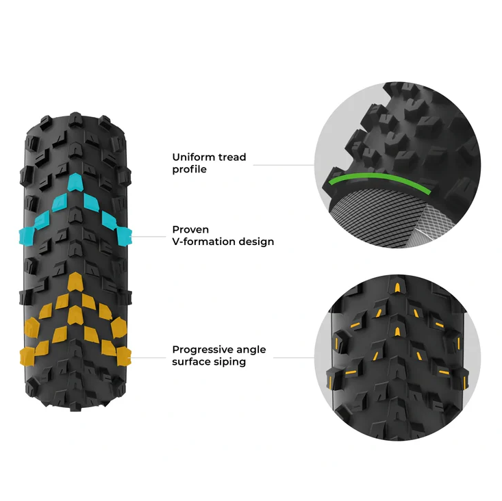 Pneu VITTORIA TERRENO T60 MIXED Gravel Endurance 700c Tubeless Ready Souple Marron