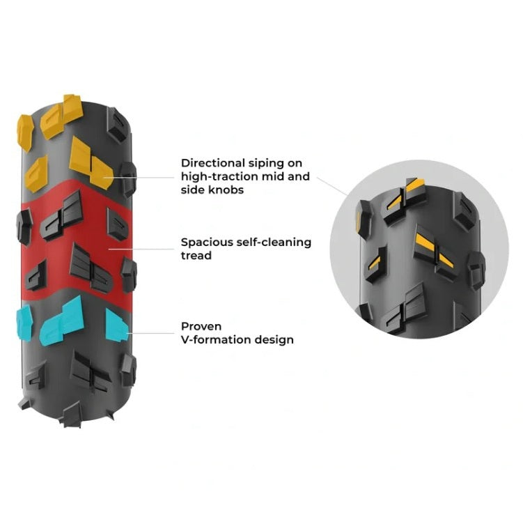 Pneu VITTORIA TERRENO T90 MUD Gravel Endurance 700x45c Tubeless Ready Souple Marron