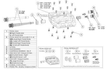 Kit de 50 Picots 4,5mm pour Pédales WOLF TOOTH WAVEFORM