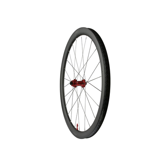 Roue avant HOPE RX40 700C carbone, moyeu Pro 5 Rouge