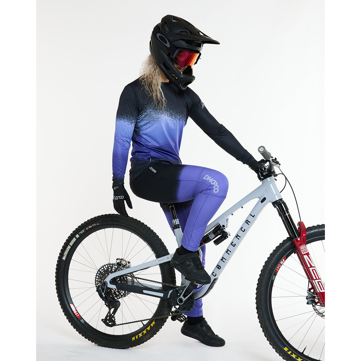 Maillot DHARCO RACE ULTRA VIOLET Manches Longues Femme Noir/Violet