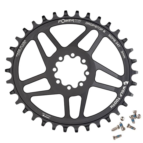 Plateau Mono Oval WOLF TOOTH 12V SRAM Direct Mount 8 vis Offset 3mm