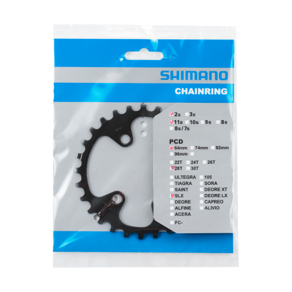 Plateau Intérieur SHIMANO SLX pour FC-M7000-11-2/FC-M7000-11-B2 (28-38 dents) 11V