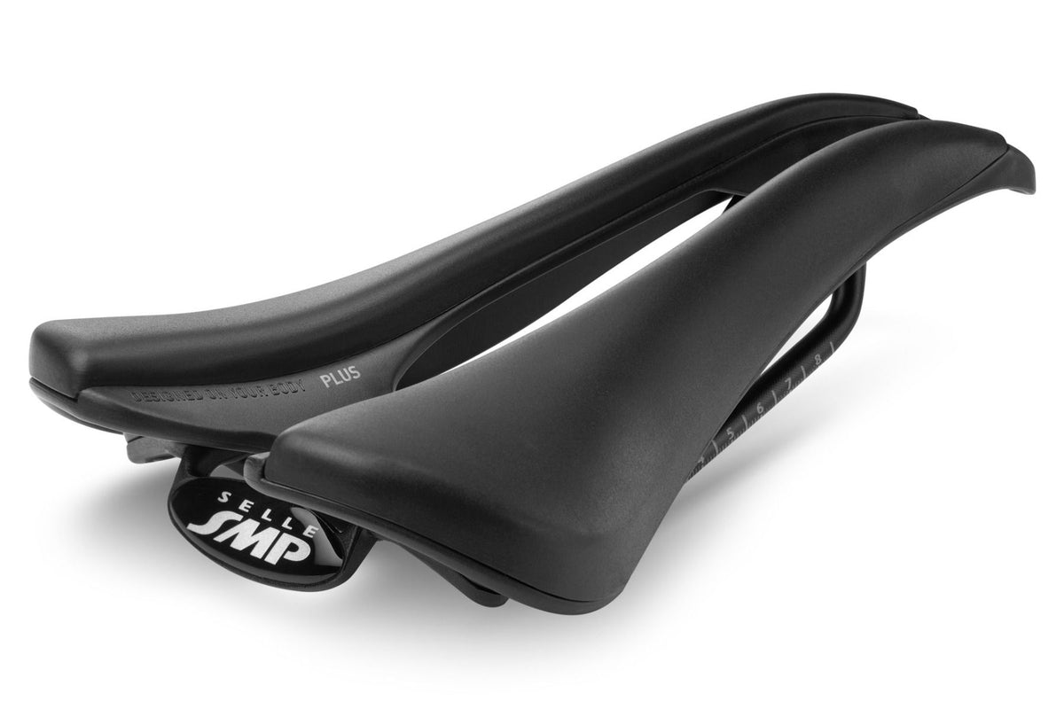 Selle SMP EVO PLUS Largeur 140mm Rails Inox Noir