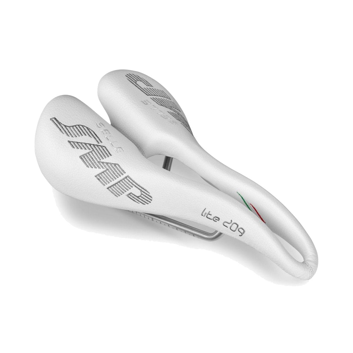 Selle SMP LITE 209 Largeur 139mm Rails Inox Blanc