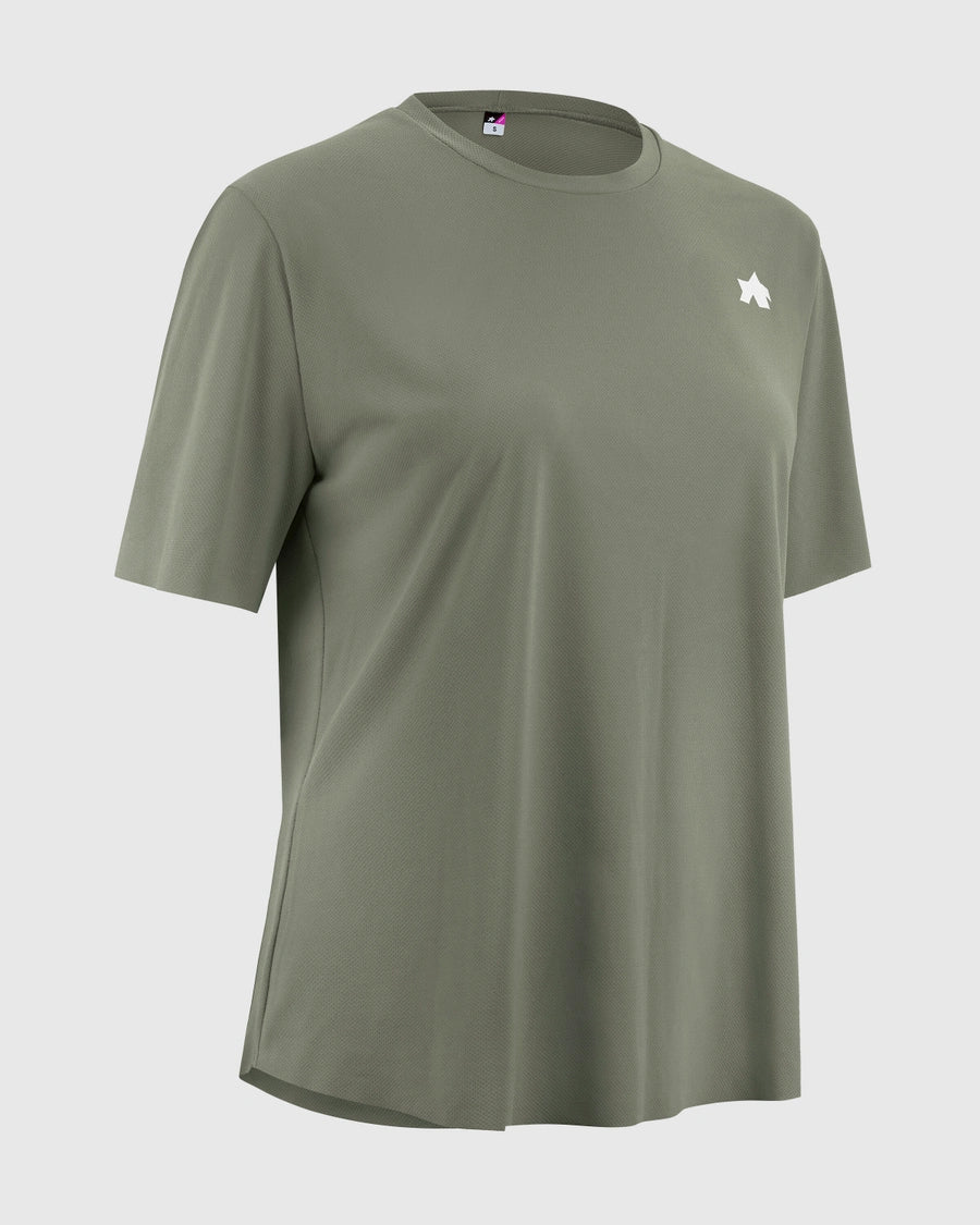 Maillot ASSOS TACTICA POST RIDE T5 Manches Courtes Femme Vert