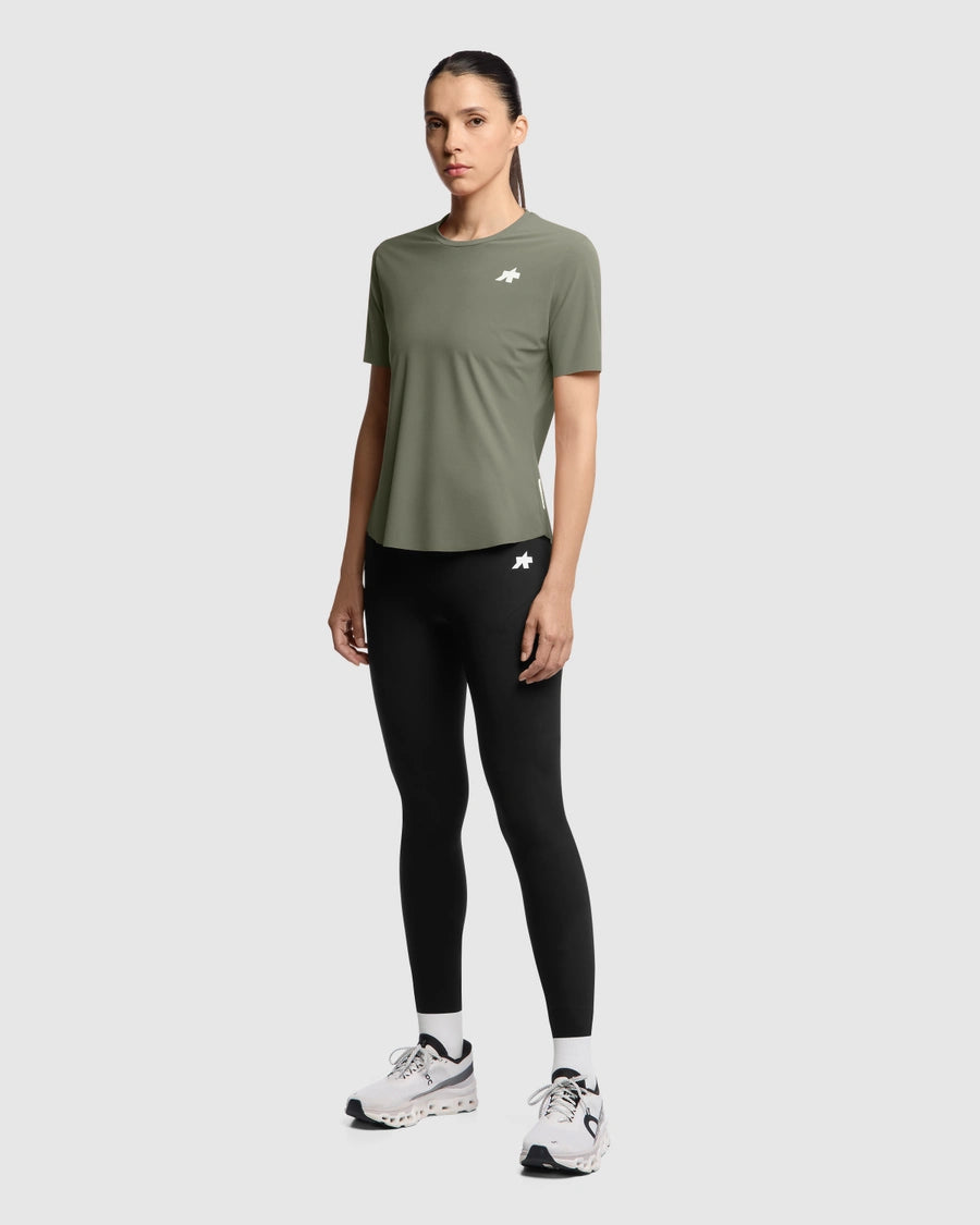Maillot ASSOS TACTICA POST RIDE T5 Manches Courtes Femme Vert