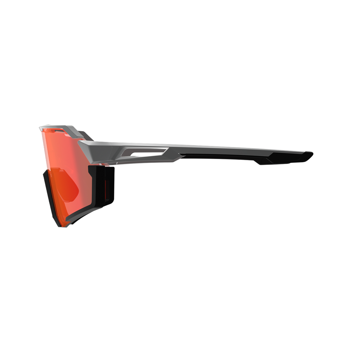 Lunettes LEATT RIDEVIZ PRO LARGE Blanc Verre Crystal Iriz Rouge