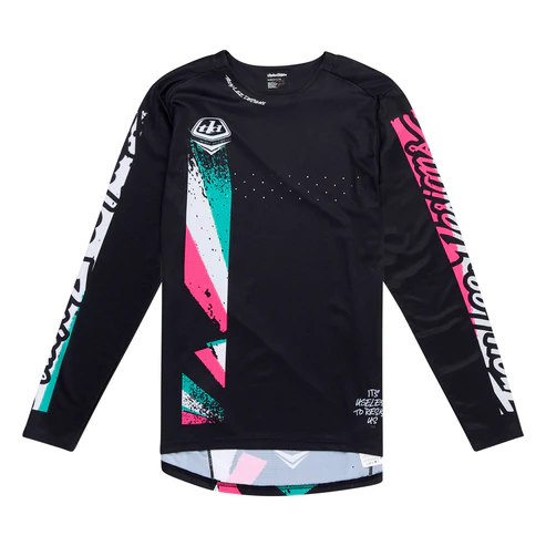 Maillot TROY LEE DESIGNS SPRINT FULL PULL Manches Longues Noir