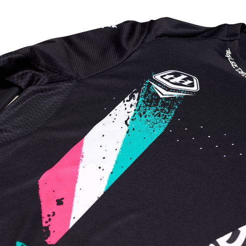 Maillot TROY LEE DESIGNS SPRINT FULL PULL Manches Longues Noir