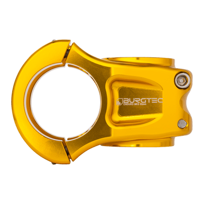 Potence BURGTEC ENDURO MK3 Or — vue de profil