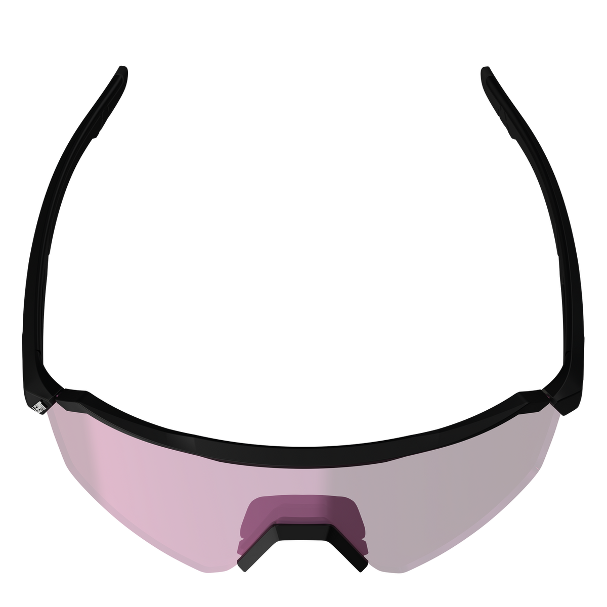 Lunettes LEATT RIDEVIZ LITE LARGE Satin Noir Verre Iriz Crystal Violet