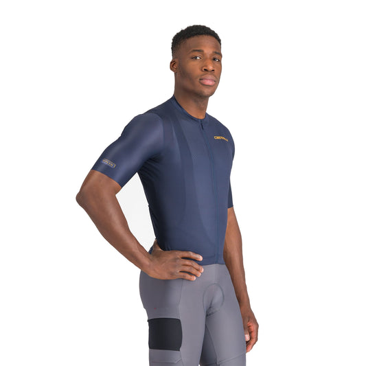 Maillot CASTELLI UNLIMITED ENTRATA 3 Manches Courtes Marine