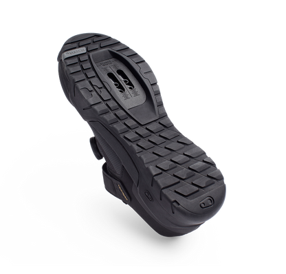 Chaussures VTT CRANKBROTHERS MALLET E-BOA Noir/Or — vue oblique de la semelle
