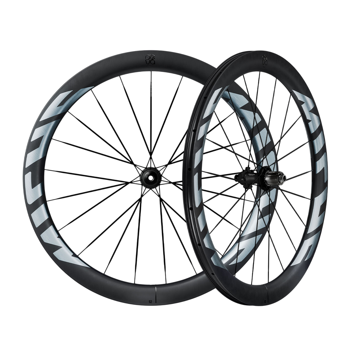 Paire de Roues MICHE DEVA RD 52 Tubeless Ready (Center Lock) Noir/Argent