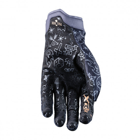 Gants FIVE XR-LITE Tatoo Noir/Or