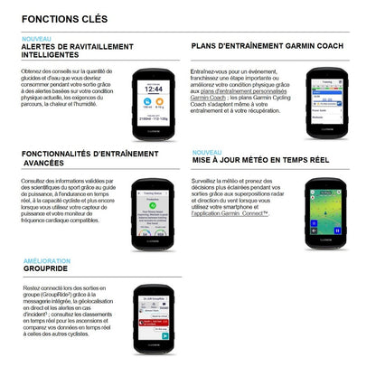 Compteur GPS GARMIN EDGE 550 — fonctions d’entraînement et de connectivité