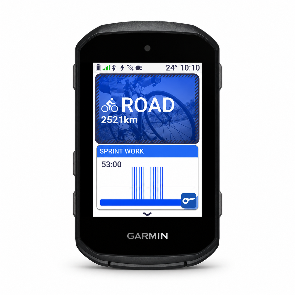 Compteur GPS GARMIN EDGE 550 — vue de face sur fond blanc