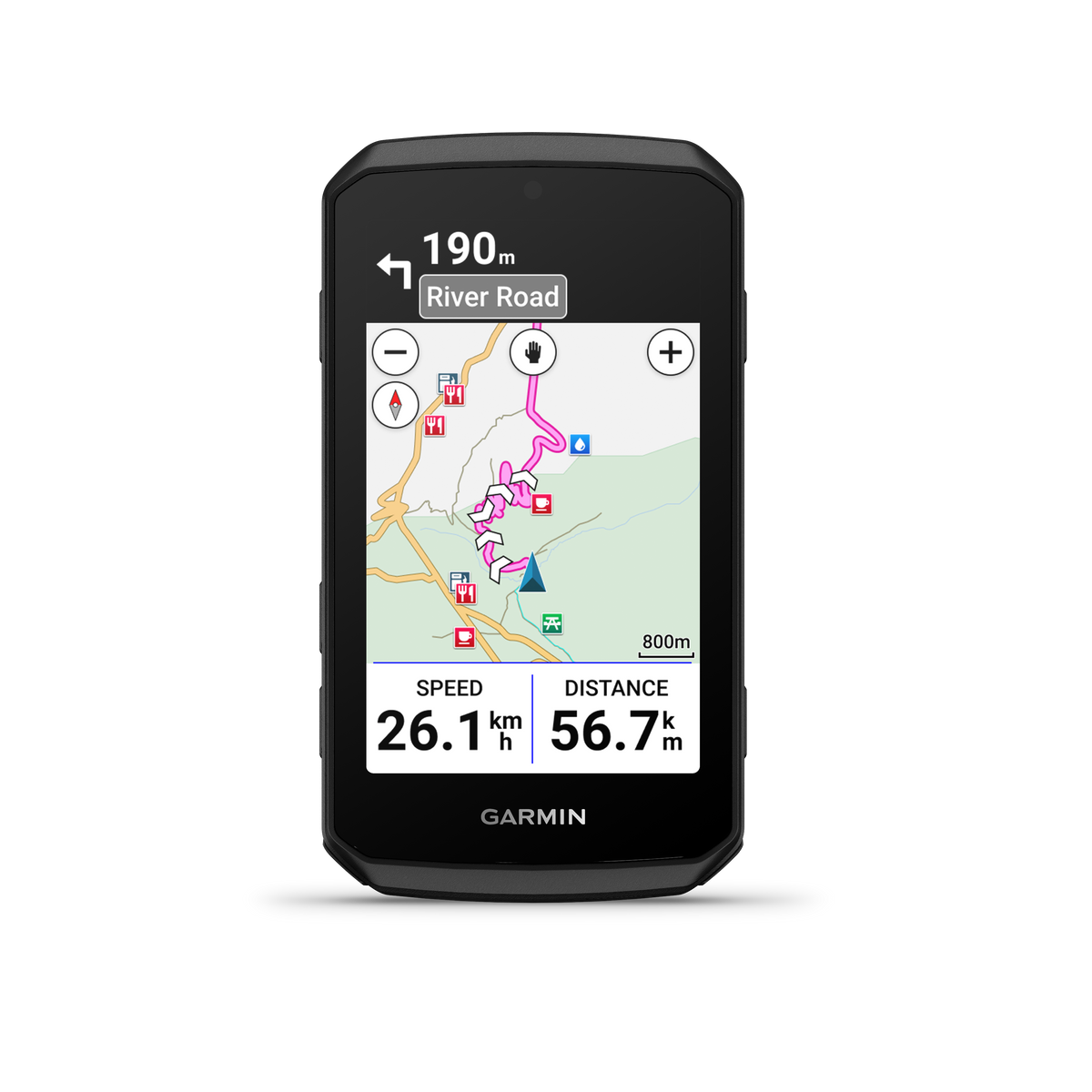Compteur GPS GARMIN EDGE 1060 — vue de face, navigation cartographique détaillée