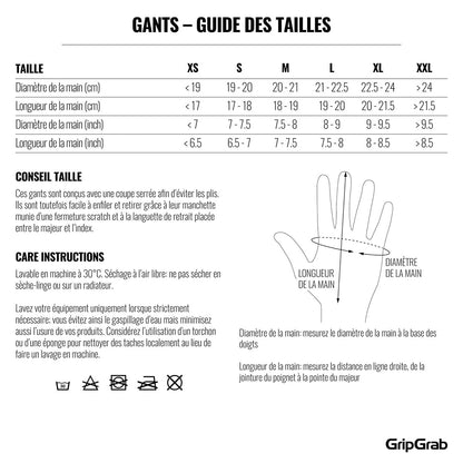 Gants GRIPGRAB AQUASHIELD NEOPRENE RACEDAY Noir