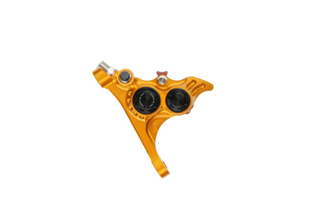 Etrier de Frein Avant HOPE RX4+ SL FMF (+20) 70mm 4 Pistons Minéral Orange