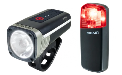 Éclairage avant et arrière SIGMA AURA 120 / RECO 80 LINK