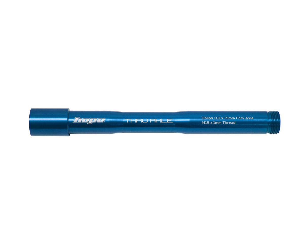 Axe de Roue Avant HOPE pour Fourche OHLINS RXF34/RXF36/RXF38 Bleu
