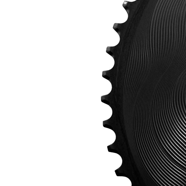 Paire de Plateaux 12V ALUGEAR AERO 110 BCD pour Shimano Noir