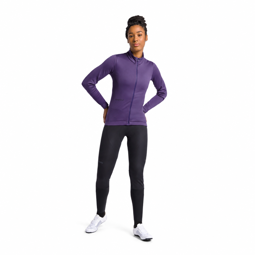 Veste SPORTFUL CLASSIC 2 Femme Violet, vue en pied sur fond blanc