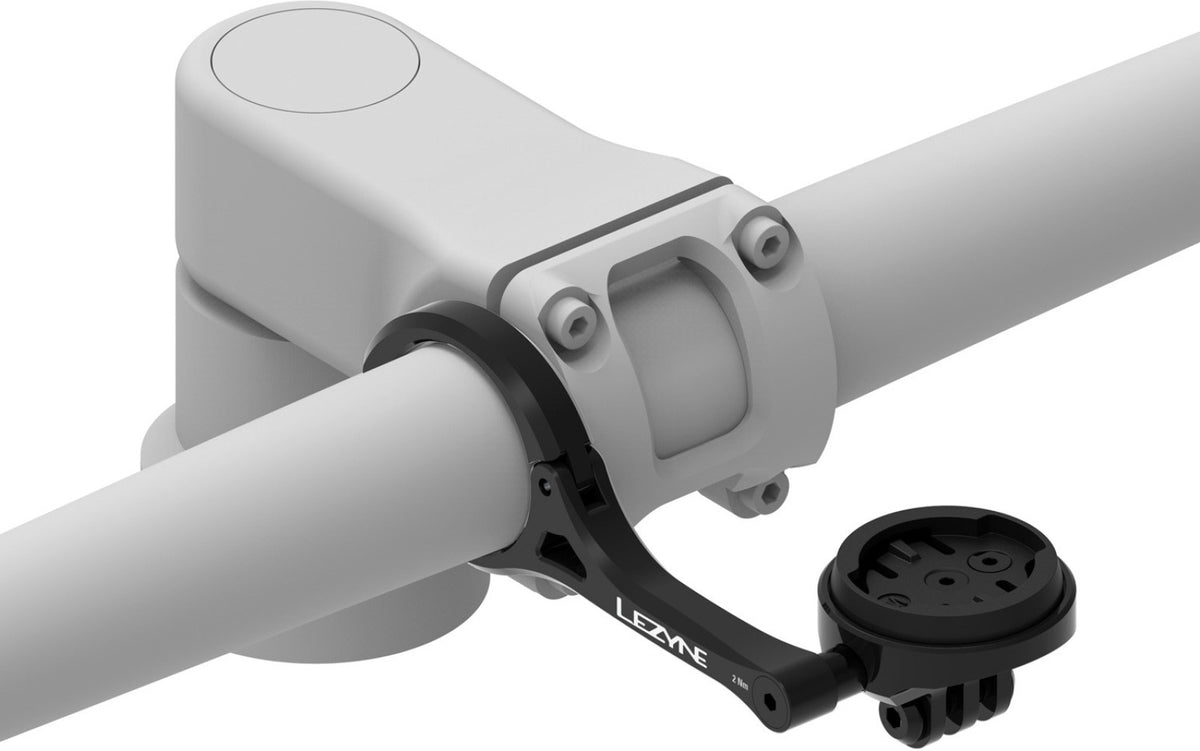 Support de Cintre LEZYNE pour GPS/Éclairage GARMIN/WAHOO/LEZYNE Noir