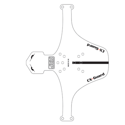 Garde-boue Avant RRP CX GUARD Blanc