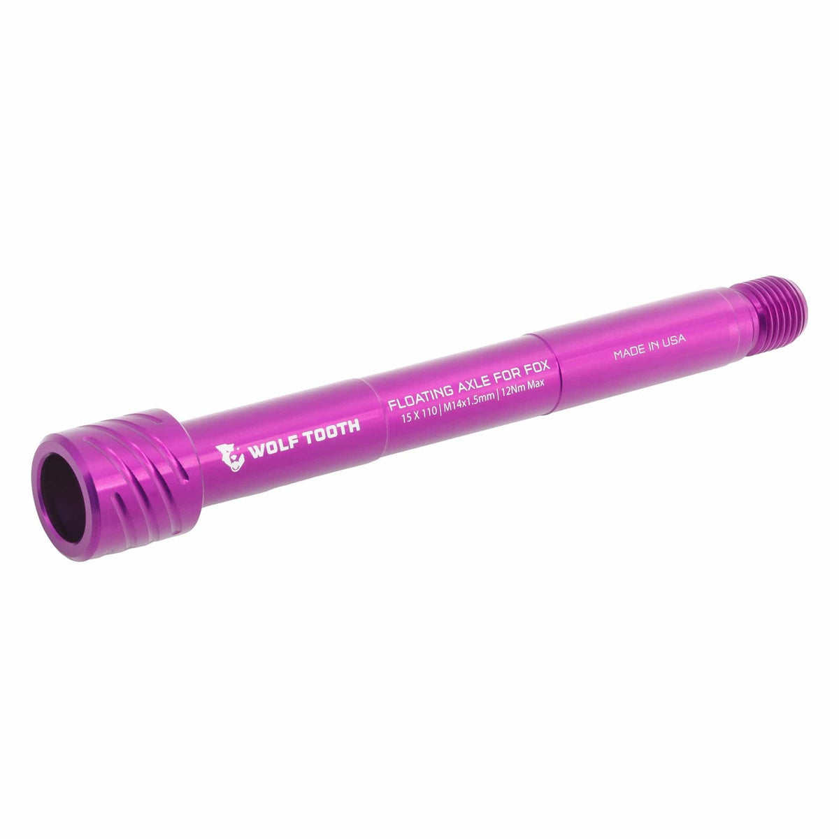 Axe de Roue Avant WOLF TOOTH pour Fourche FOX 36/38 15x110 mm Boost Violet