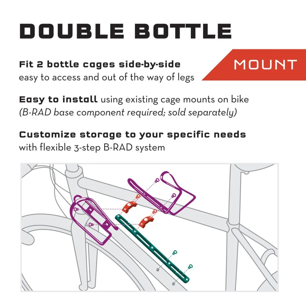 Adaptateur Double Bidons WOLF TOOTH B-RAD