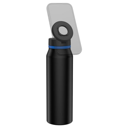 Bouteille Support MAG QUADLOCK — présentation de la bouteille avec un téléphone illustratif