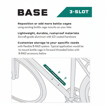 Base de montage WOLF TOOTH B-RAD 3 Emplacements