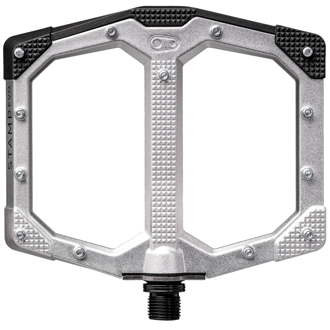 Pédales Plates CRANKBROTHERS STAMP EVO Large Argent