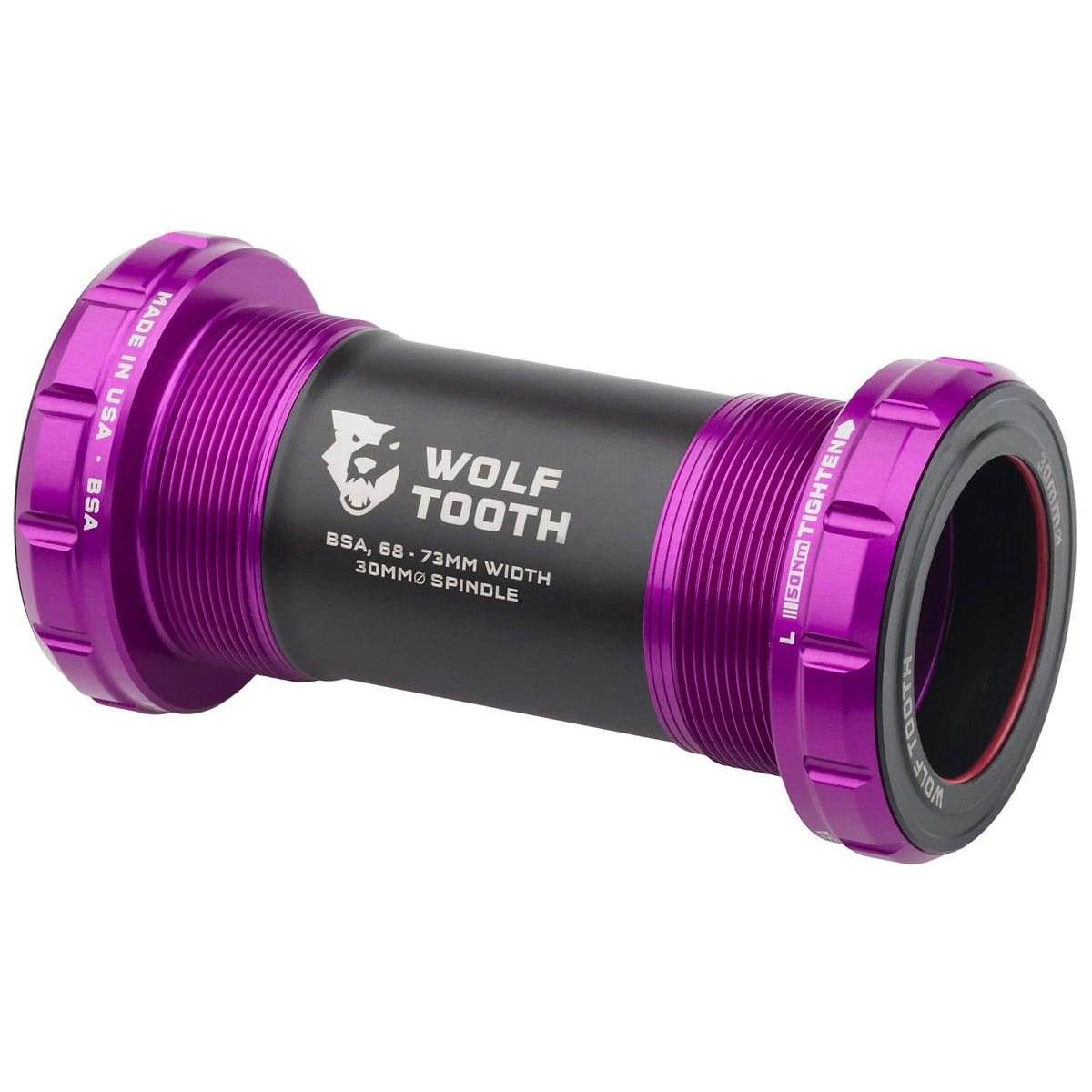 Boitier de Pédalier WOLFTOOTH BSA 30mm Ultraviolet Purple