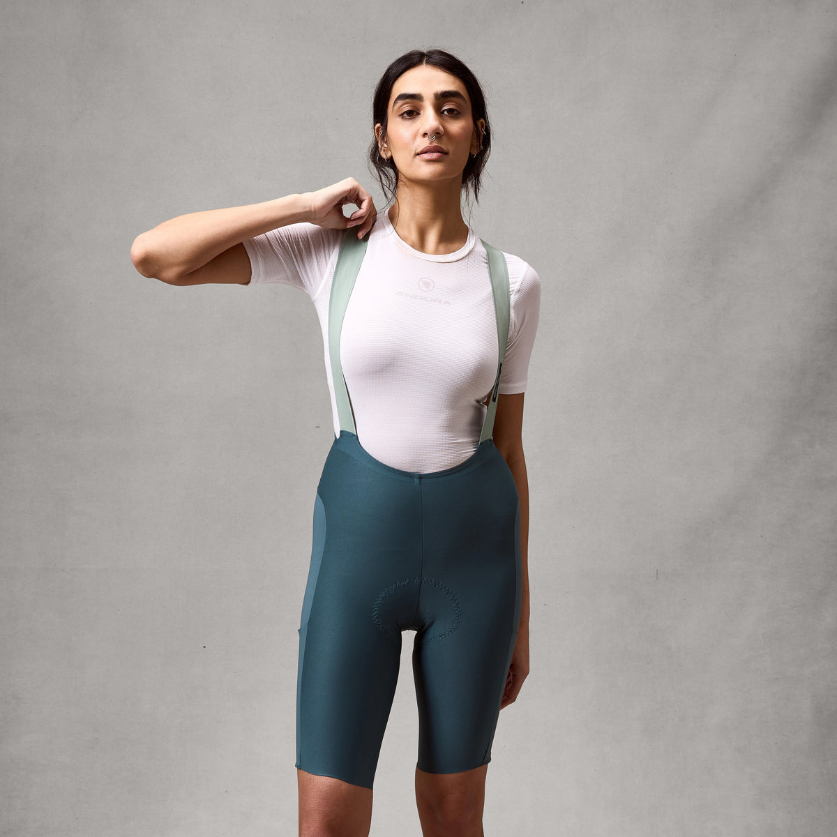Cuissard Court à Bretelles ENDURA ALLTRACK RIDE Femme Teal