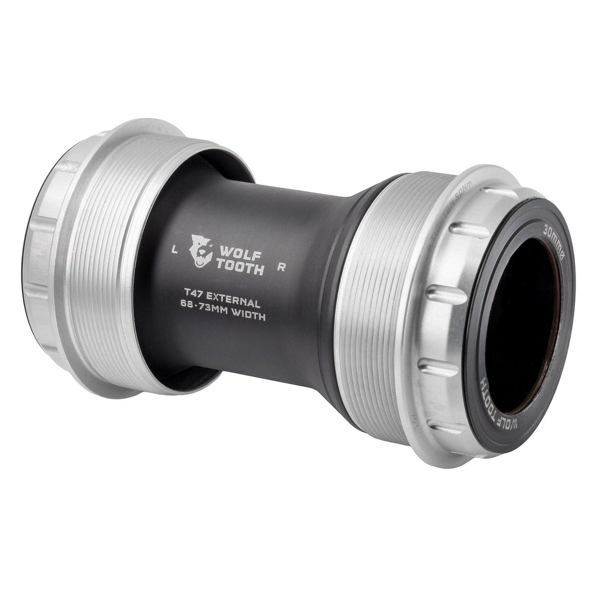 Boitier de Pédalier WOLFTOOTH T47 Externe 29mm SRAM DUB Raw Silver