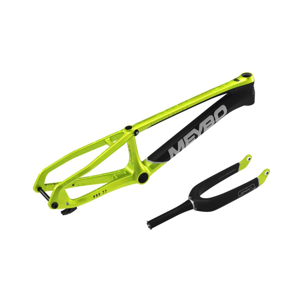 Kit Cadre/Fourche MEYBO HSX Carbone 2026 Vert Fluo/Noir