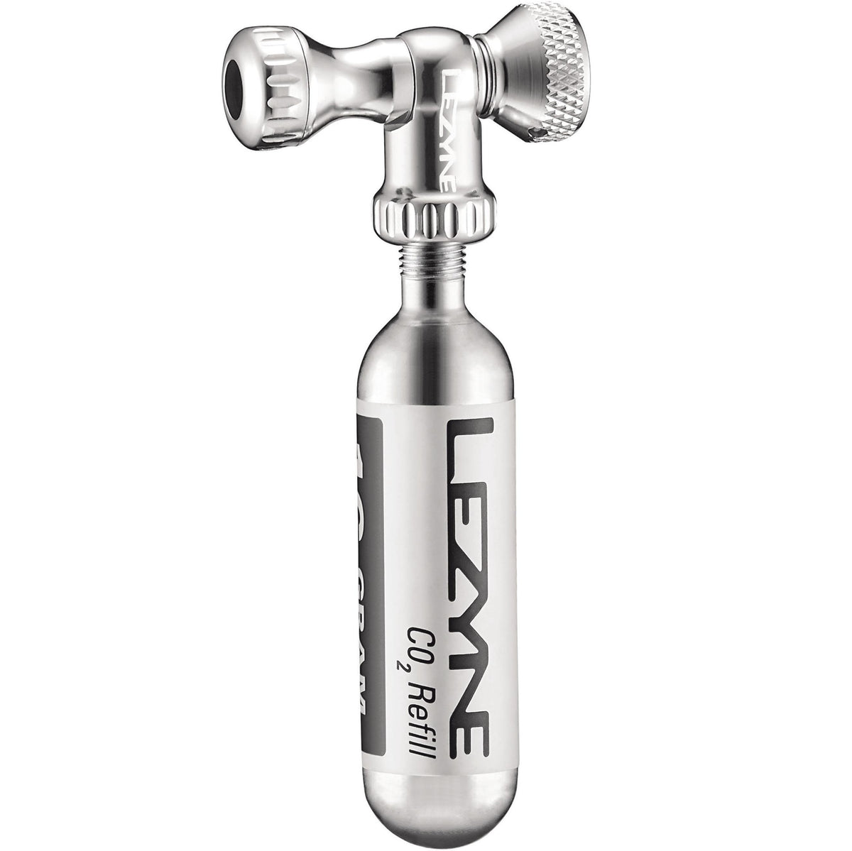 Percuteur CO2 LEZYNE CONTROL DRIVE + Cartouche CO2 Filetée (x1) Argent