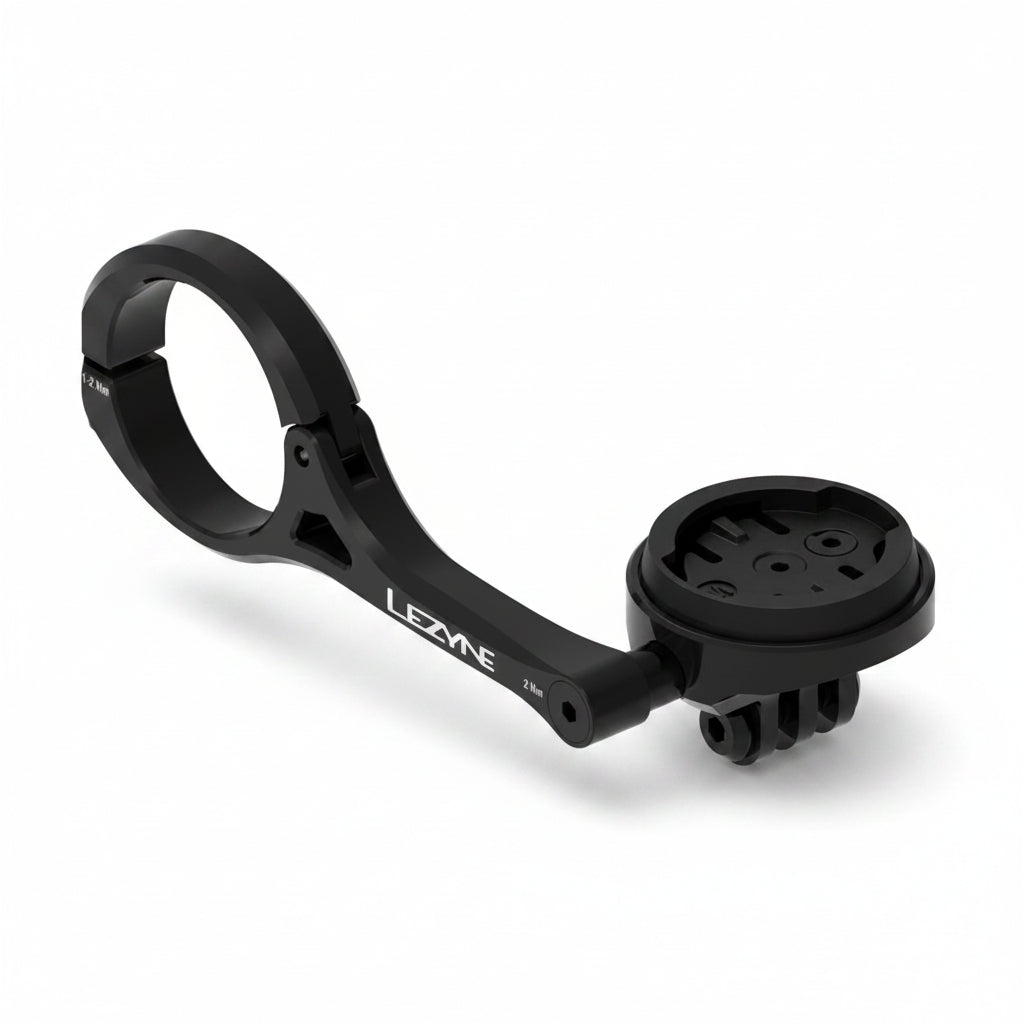 Support de Cintre LEZYNE pour GPS/Éclairage GARMIN/WAHOO/LEZYNE Noir